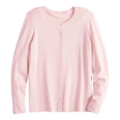 Women's Croft & Barrow® Button-Front Cardigan Sweater