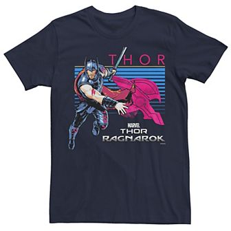Men's Marvel Thor Ragnarok Neon Color Pop Halftone Tee