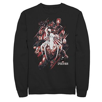 Men's Marvel Spider-Man Game Villains Collage Sweatshirt
