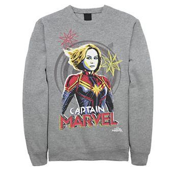 Men's Marvel Captain Marvel Sketch Portrait Fleece