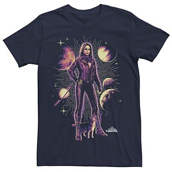 Men's Marvel Captain Marvel Planet Portrait Tee