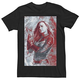 Men's Marvel Avengers: Endgame Captain Marvel Painting Tee