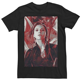 Men's Marvel Avengers Endgame Black Widow Painting Graphic Tee