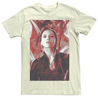 Men's Marvel Avengers Endgame Black Widow Painting Graphic Tee