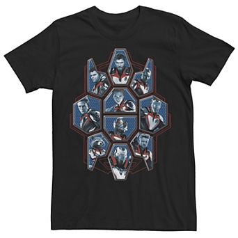Men's Marvel Avengers Endgame Character Group Panels Tee