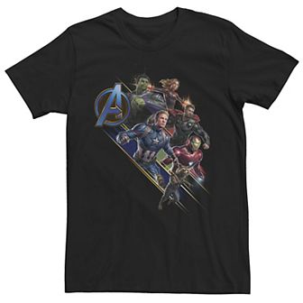 Men's Marvel Avengers Endgame Action Pose Logo Tee