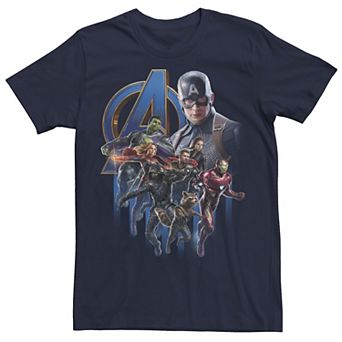 Men's Marvel Avengers Endgame Group Poster Logo Tee