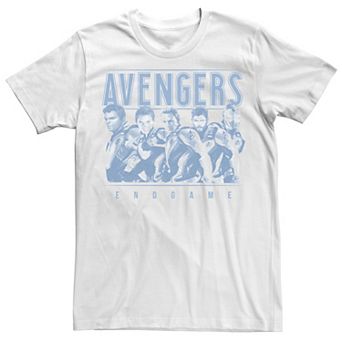Men's Marvel Avengers Endgame Ornate Suited Up Group Shot Tee
