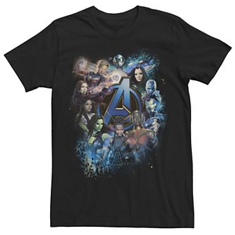Men's Marvel Avengers: Endgame Cast Collage Portrait Tee