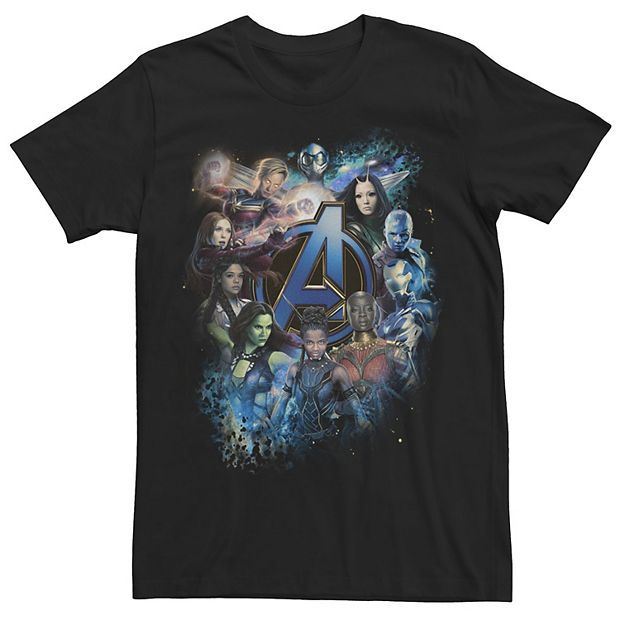 Men s Marvel Avengers Endgame Cast Collage Portrait Tee