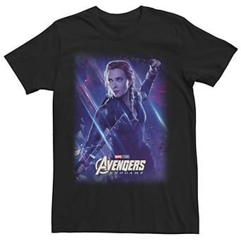 Men's Marvel Avengers: Endgame Black Widow Galactic Poster Tee