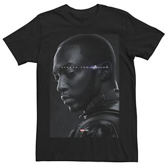 Men's Marvel Avengers Endgame Falcon Avenge The Fallen Poster Tee