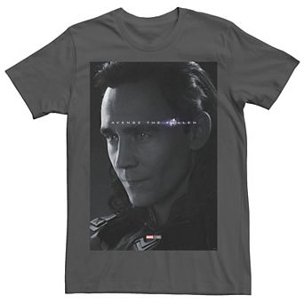 Men's Marvel Avengers: Endgame Loki Avenge The Fallen Poster Tee