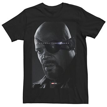 Men's Marvel Avengers Endgame Nick Fury Avenge The Fallen Tee