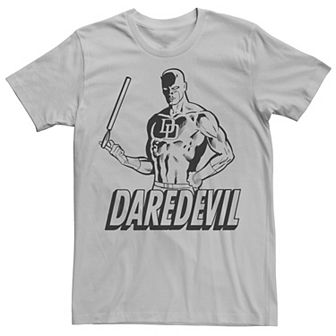 Men's Marvel Daredevil Classic Retro Tonal Line Art Tee