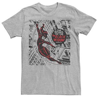 Men's Marvel Black Widow The Skyscraper Sting Jump Tee