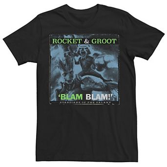 Men's Marvel Guardians Of The Galaxy Rocket And Groot Blam Blam Tee