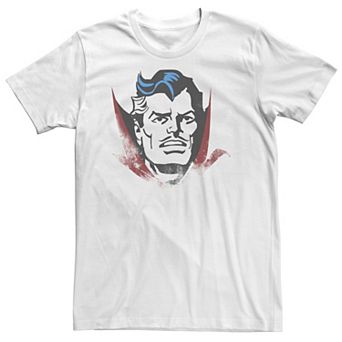 Men's Marvel Doctor Strange Classic Retro Comic Big Head Tee
