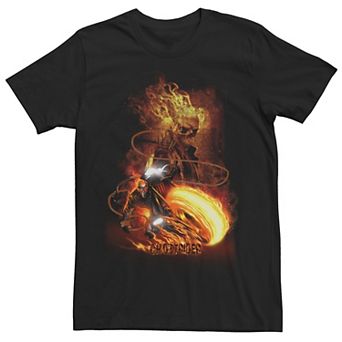 Men's Marvel Ghost Rider Fire Fury Adult Tee