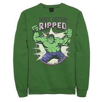 Men's Marvel Hulk Getting Ripped Adult Sweatshirt