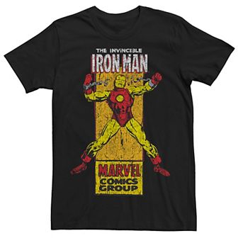 Men's Marvel The Invincible Iron Man Retro Comic Graphic Tee