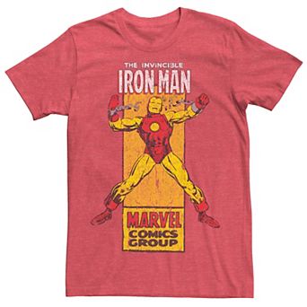 Men's Marvel The Invincible Iron Man Retro Comic Graphic Tee