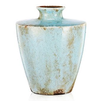 A&B Home Terracotta Blue Vase