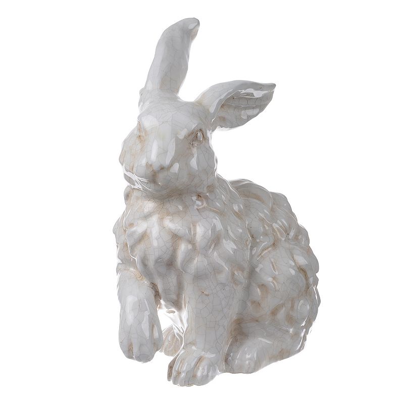 18392531 Hector Gentle Long-Eared Rabbit Statuette, White sku 18392531