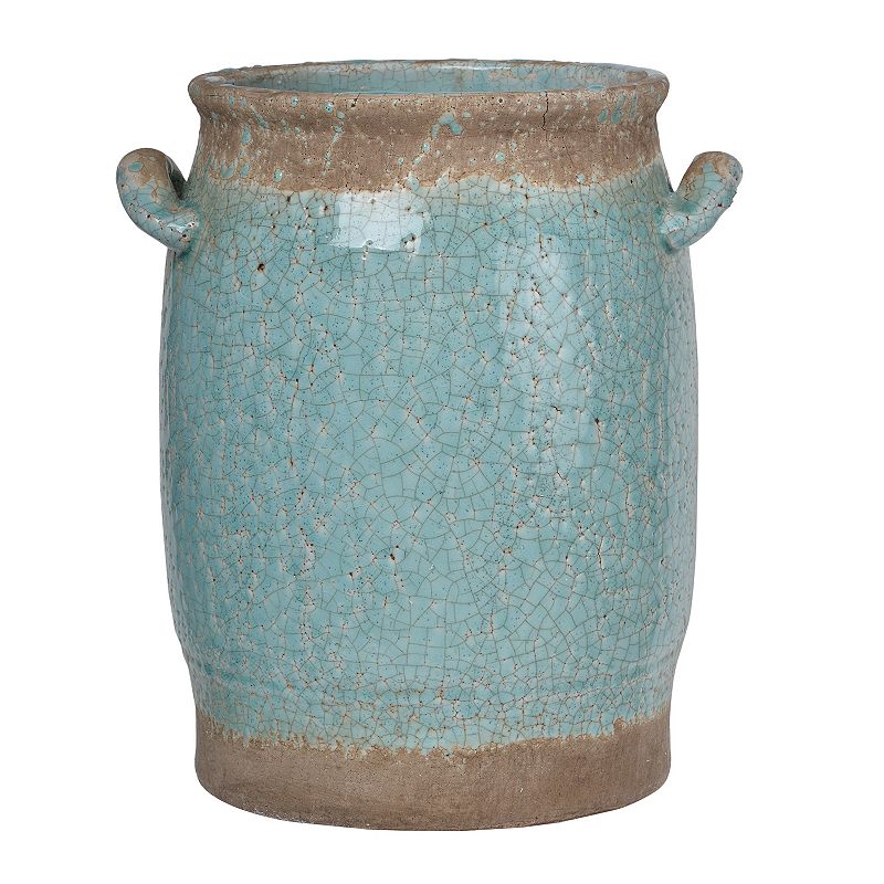 Candia Turquoise Ceramic Vase, Blue