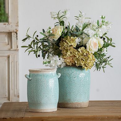 Candia Turquoise Ceramic Vase