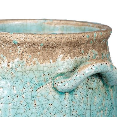 Candia Turquoise Ceramic Vase