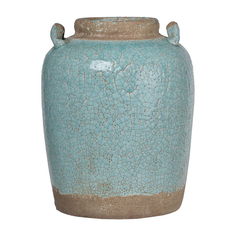 Candia Turquoise Large Ceramic Vase, Blue