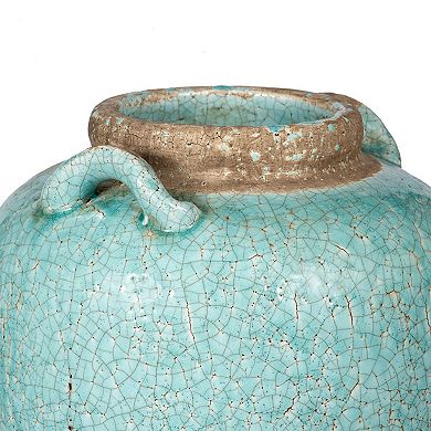 Candia Turquoise Large Ceramic Vase