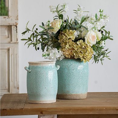 Candia Turquoise Large Ceramic Vase