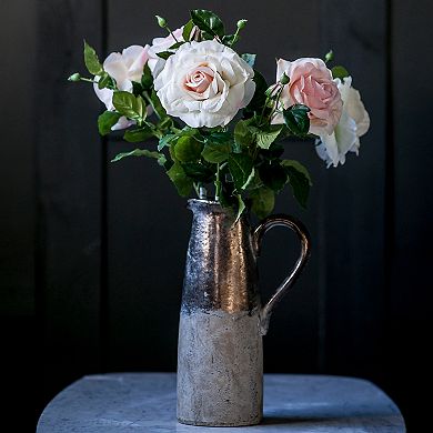 Candia Brown Ceramic Pitcher Vase