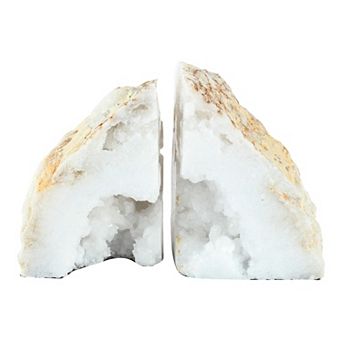 A&B Home Geode Bookend Table Decor 2 pc Set