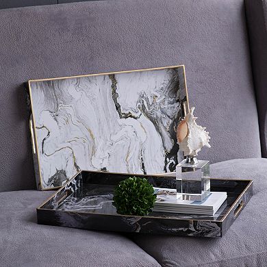 Quinn Rectangular 2-Piece Tray Set