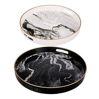 Quinn Round Tray 2 pc Set