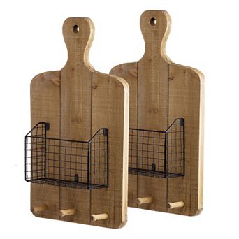 A&B Home Ellery Basket Wall Decor 2 pc Set