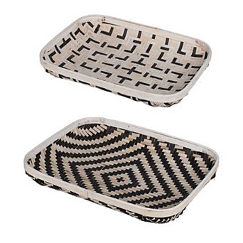Geometric Decorative Tray 2 pc Set