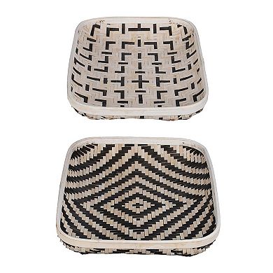 Geometric Decorative Tray 2-piece Set