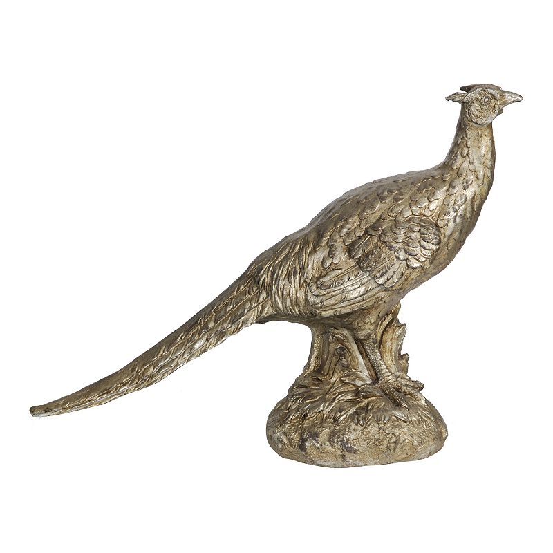 A&B Home Pheasant Statue  Gold