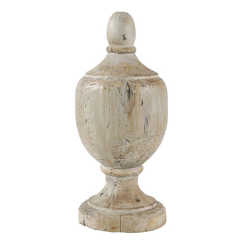 Chester Finial Small Table Decor, Beig/Green