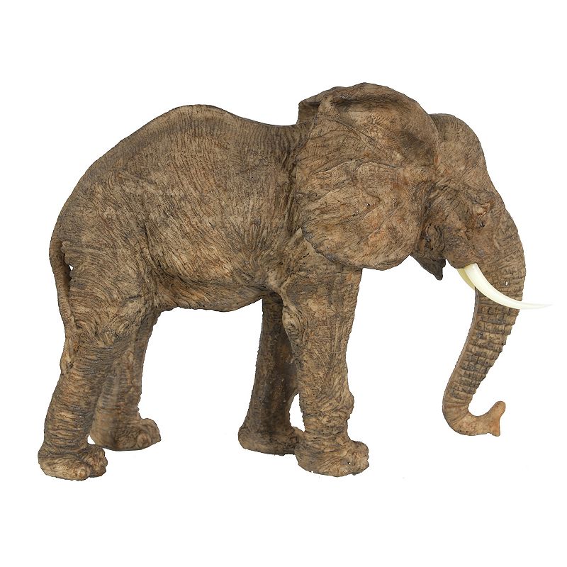 Tai Walking Elephant Table Decor, Brown