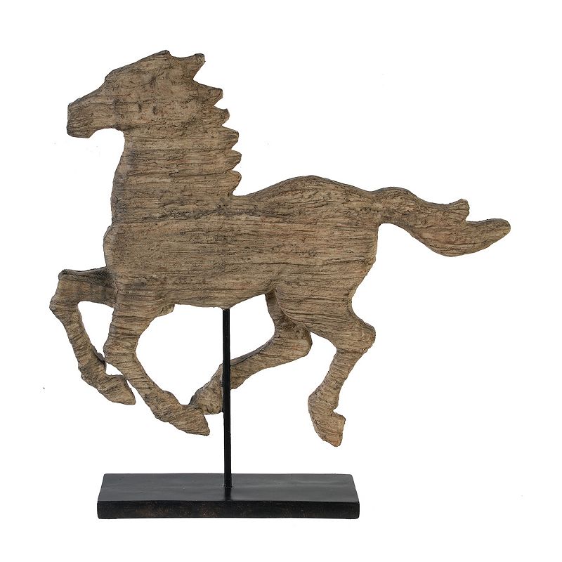 Defiance Spirited Horse Table Decor, Brown