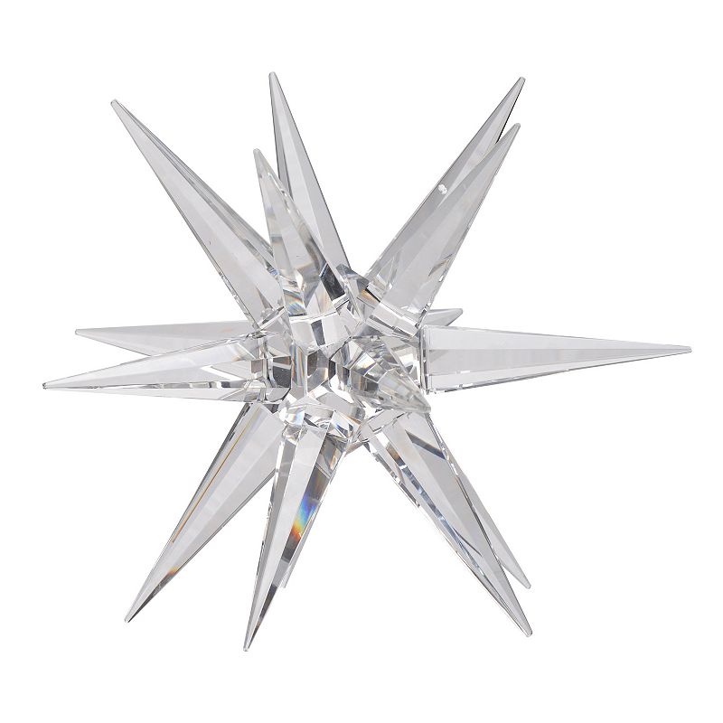 Karsta Glass Star Table Decor, Multicolor