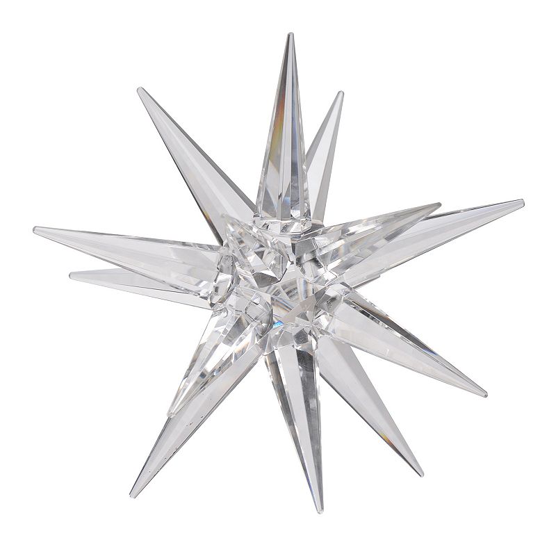 Karsta Medium Glass Star Table Decor, Multicolor