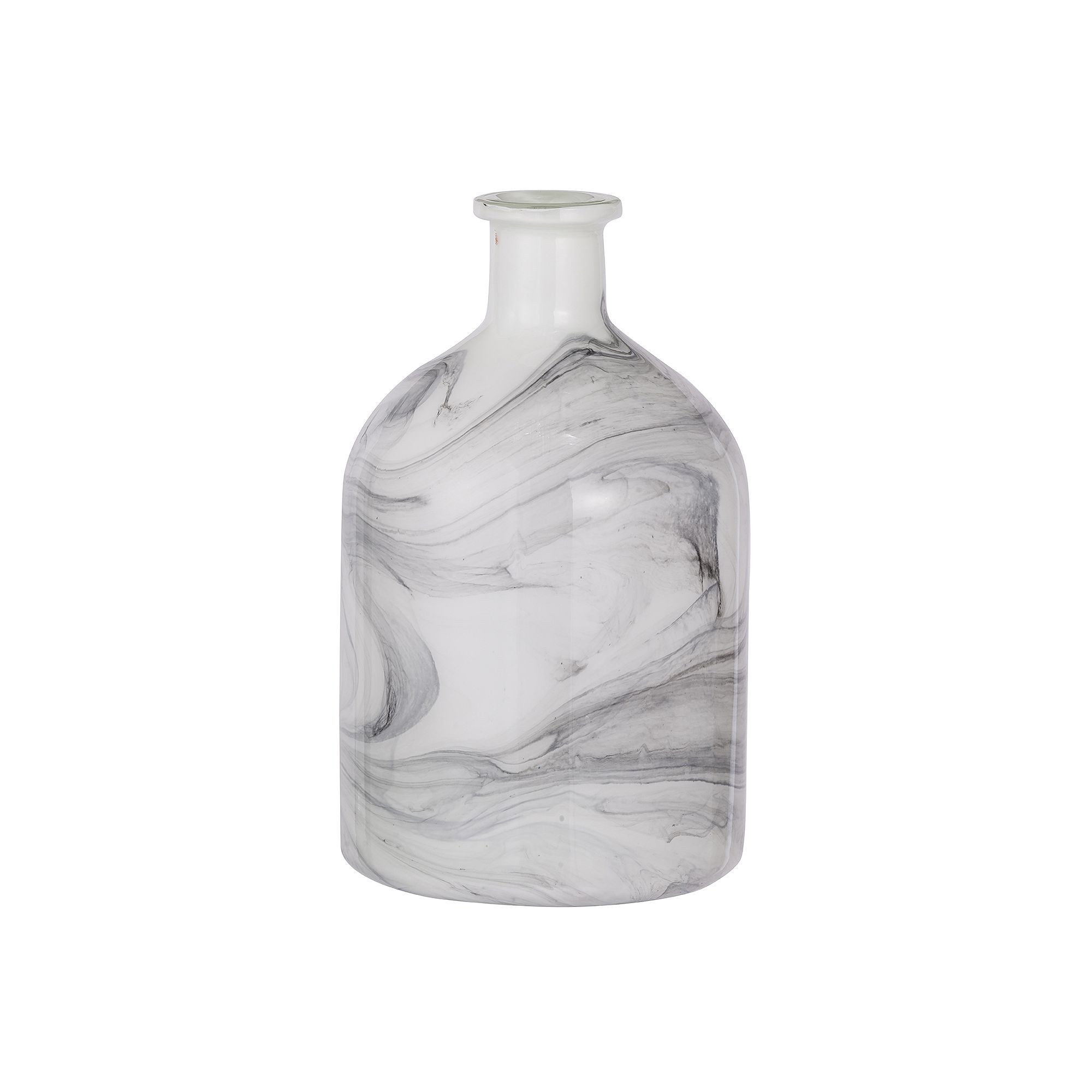 Svirla Swirl White & Black Vase