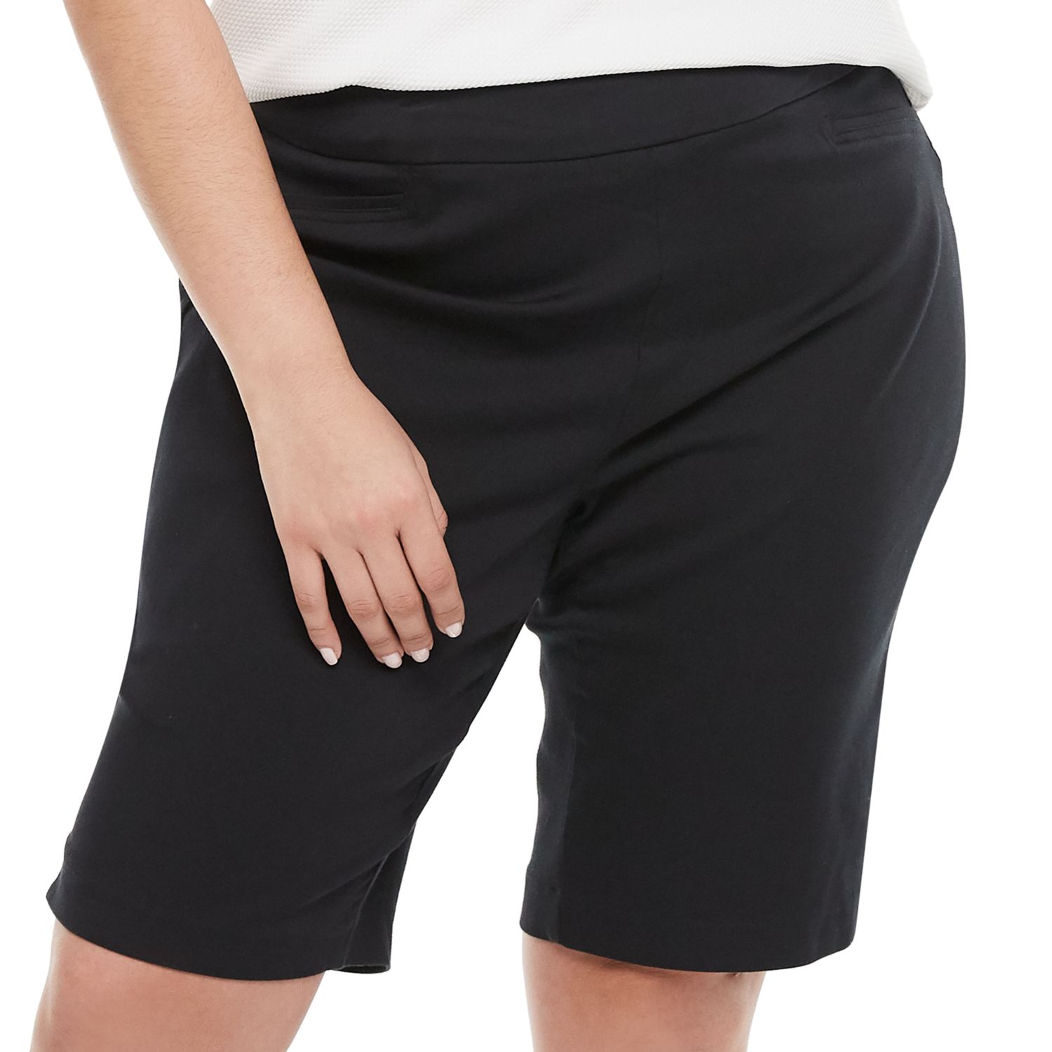 plus size stretch shorts