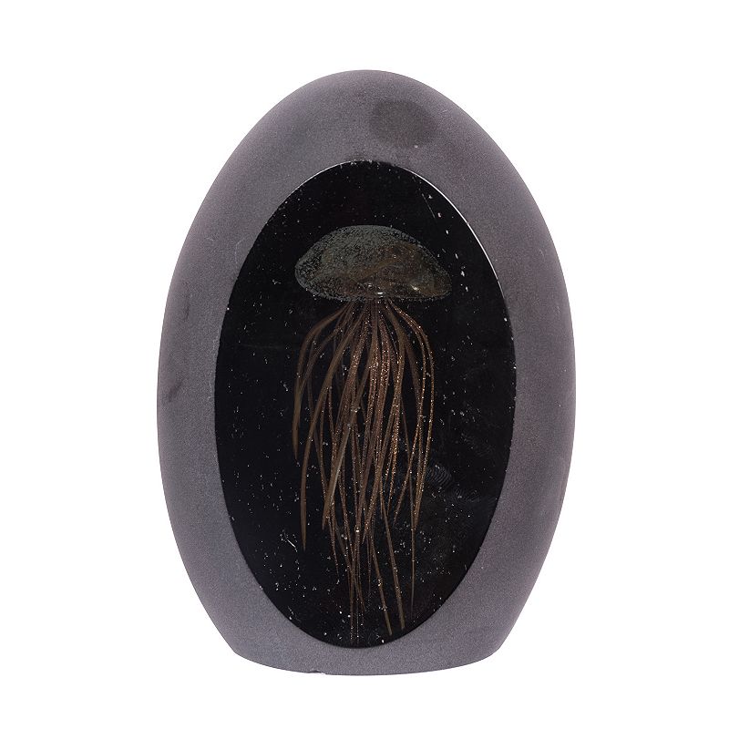 Faux Jellyfish Glass Egg Table Decor, Gold